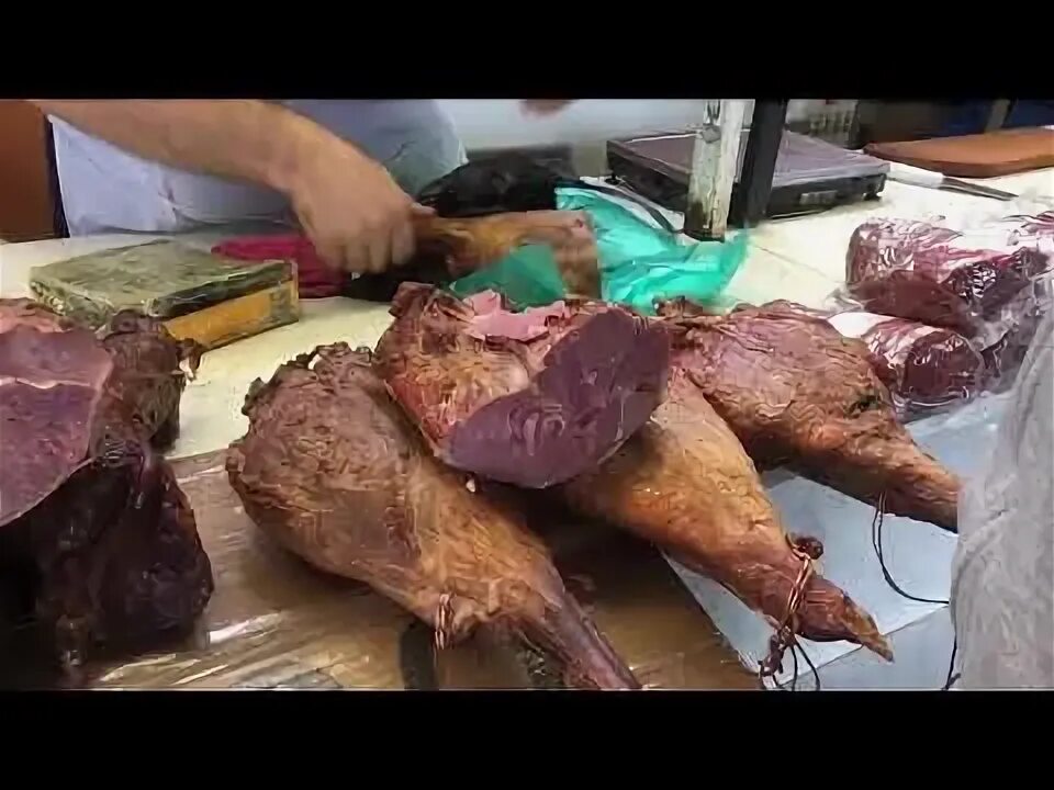 Копчение бараньей ноги