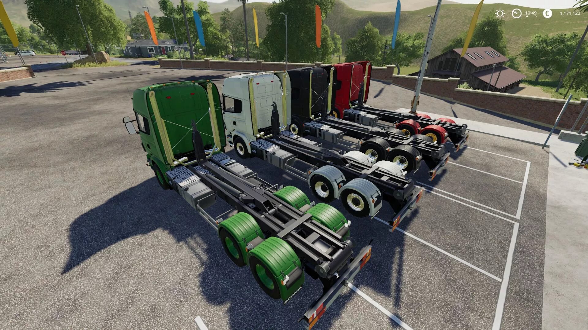 Моды на игру фс 19. Scania r730 fs19. Scania r730 Hooklift v1.0 fs19. Fs19 Scania. FS 19 полуприцеп Hooklift.