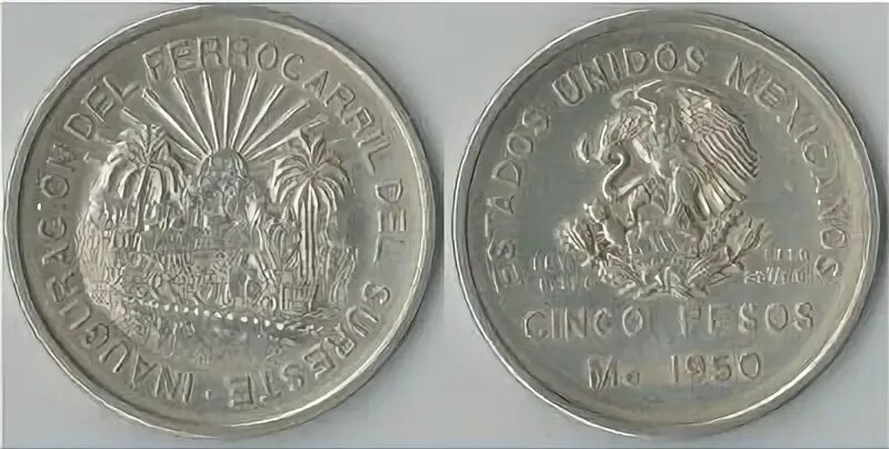 Миллион песо в рублях. 5 Песо Мексика 1998. Монета 5 песо 1951 Мексика. Мексика 5 песо 1957. Мексика 5 песо 1961.