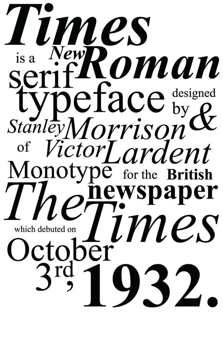 Шрифт times New Roman 12. Дизайнерские шрифты.