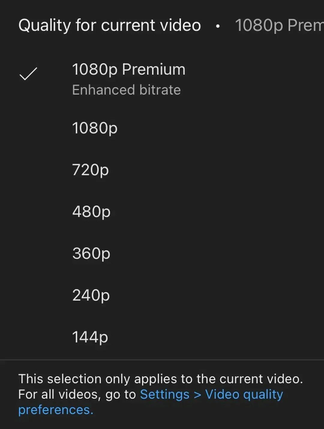 High bitrate
