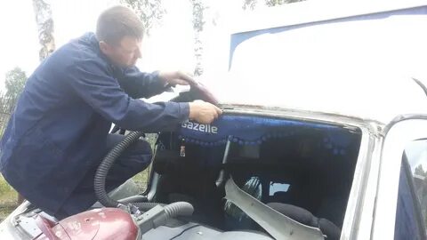 Замена лобового стекла газель