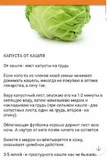 Капуста от кашля компресс