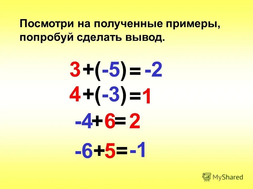 Сложение и вычитание целых чисел. Правило сложения и вычитания целых чисел. Математика сложение целых чисел. Правило сложения целых чисел.