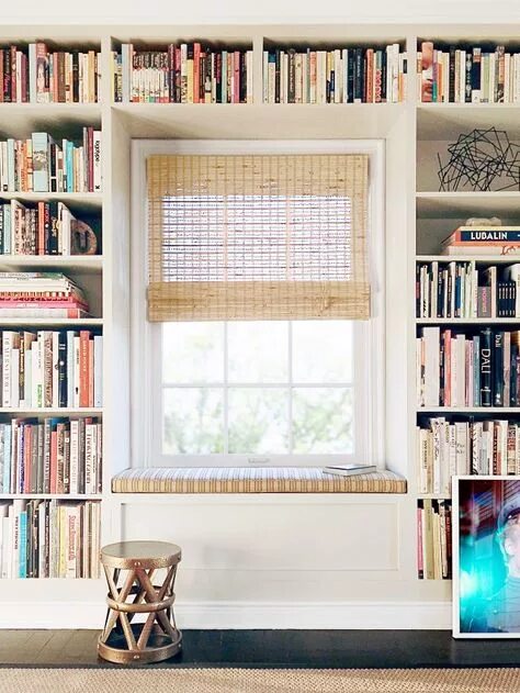 11 Perfect Spots For A Home Library * One Brick At A Time Farmhouse decor living