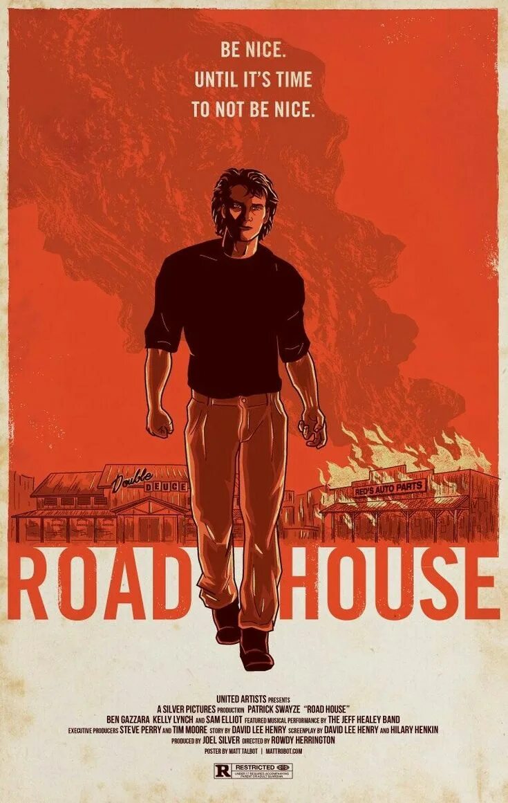 Дом у дороги 2024 песни. Патрик Суэйзи Roadhouse. Дом у дороги Постер. Дом у дороги (Road House) 1989.