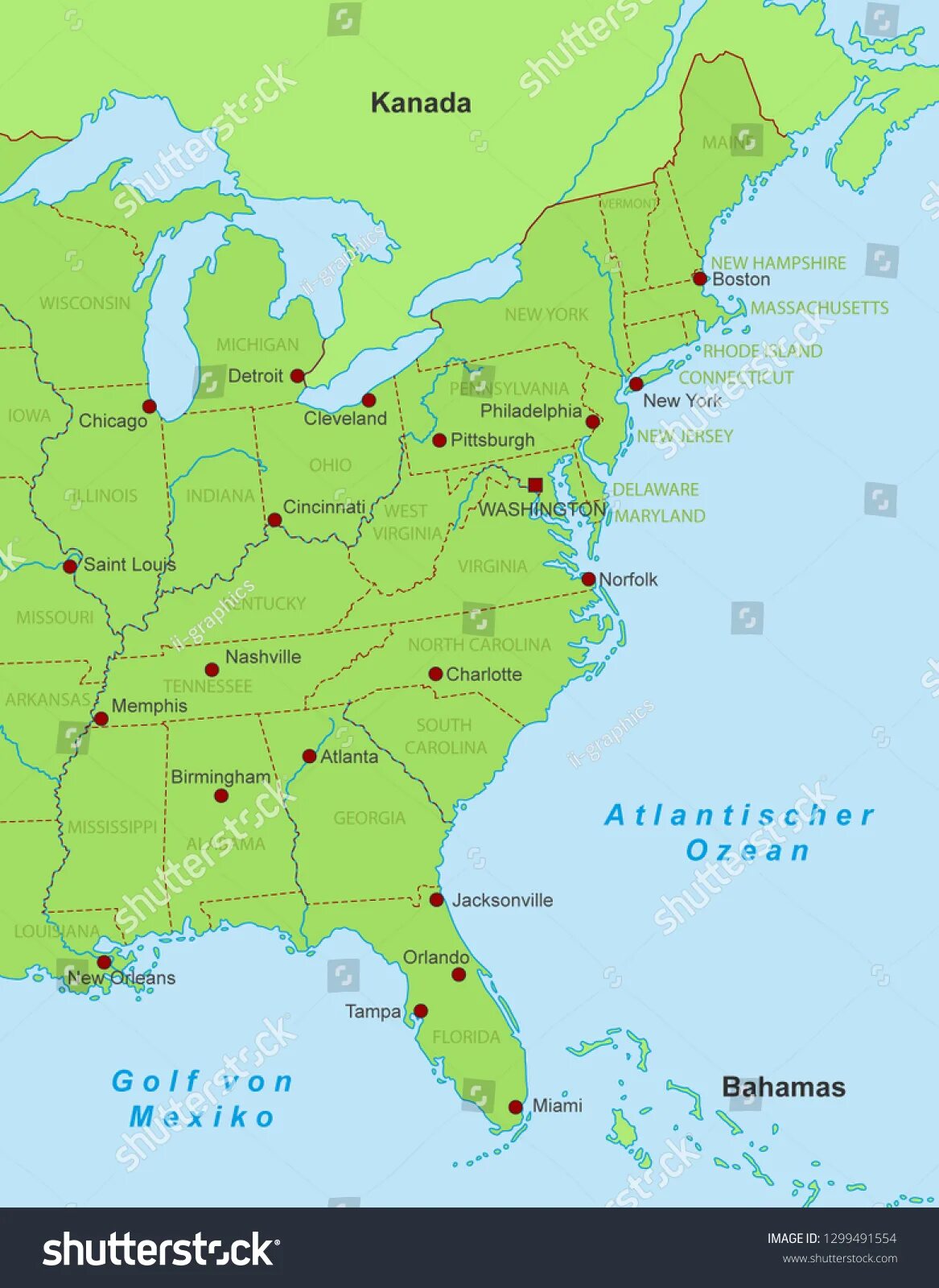 Карта восточной америки. Восточное побережье Америки на карте. Восточное побережье США на карте. Восточного побережья Соединенных Штатов Америки на карте. Карта Штатов восточного побережья США.