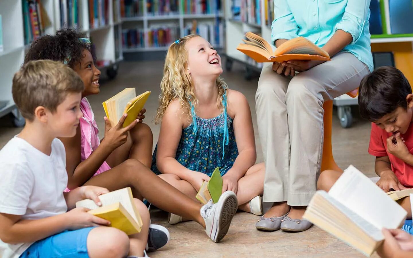 The student has english books