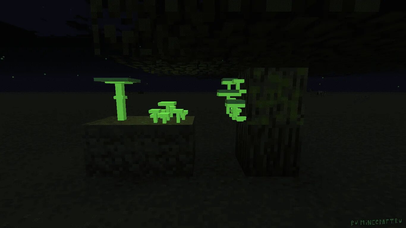 Включи свету майнкрафт. Midnight Minecraft Mod. Невидимая подсветка в МАЙНКРАФТЕ. Майнкрафт светящиеся растения под землей. Невидимые источники света Minecraft.