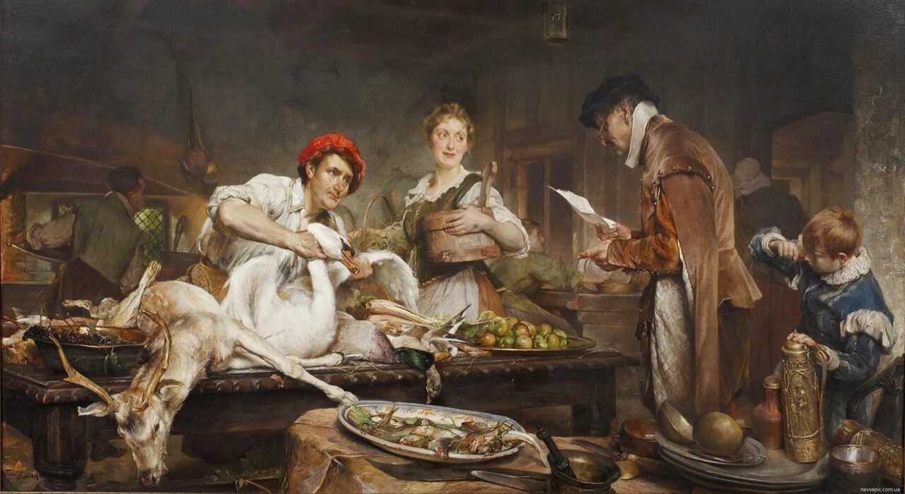 Богат е м творчество. Edgar Bundy художник повара на кухне 1862-1922. Пища бедняков 16 век Англия. Франция средневековье кухня бедняков. Питер Артсен Крестьянская Трапеза.