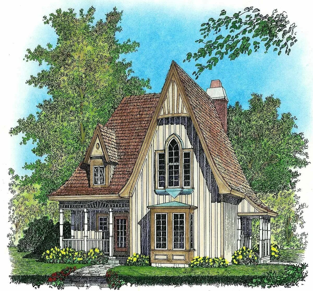 Рисунки английского дома. Victorian House Style Англия план. Коттедж в викторианском стиле. Сказочный дом. Викторианский стиль небольшой дом.