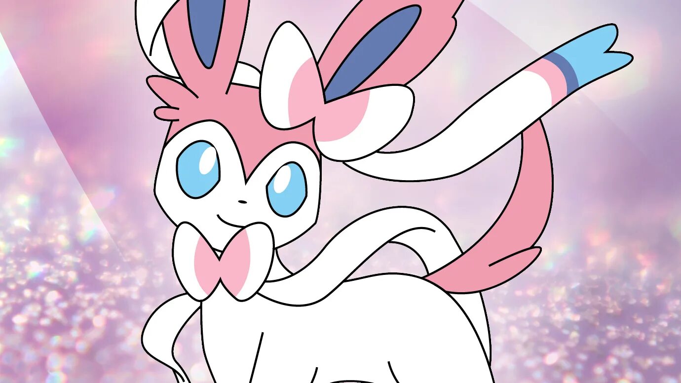 Волшебная иви. Sylveon. Покемон Sylveon. Покемон сильвеон Эволюция. Pokemon сильвеон.