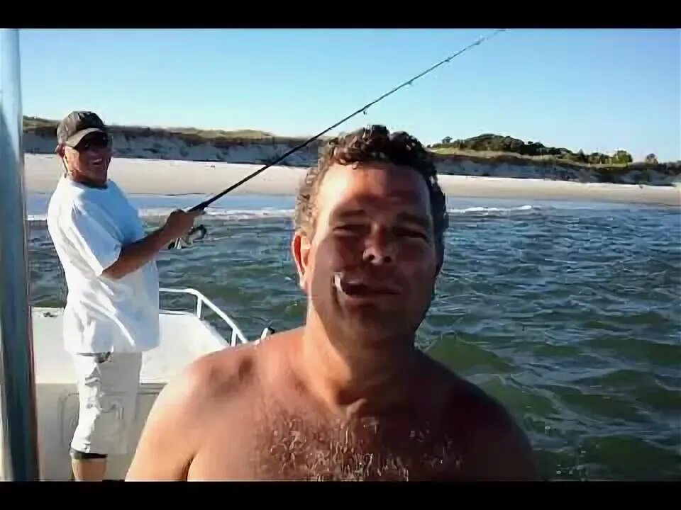 Man eats fish