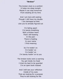 Breaking me text