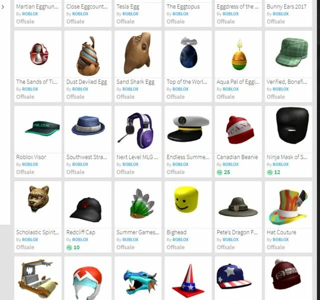 Catalog item roblox