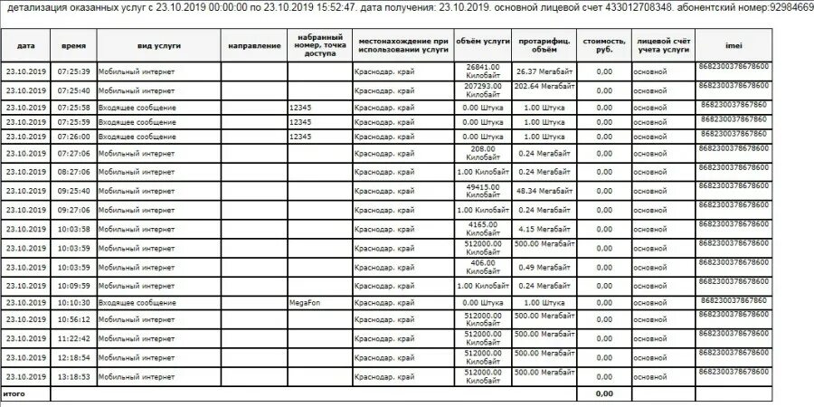 Детализация мобильного интернета. Как выглядит распечатка звонков. Образец детализации звонков МЕГАФОН. Детализация оказанных услуг. Как выглядит детализация звонков.