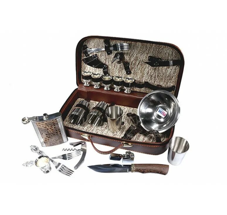 Подарочный набор аксессуаров. Berghoff универсальный набор турист 1303007. походный набор 6 персон арт: n6. luca vergani туристический набор. походный набор экспедиция.