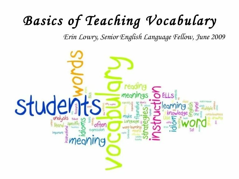 Teaching Vocabulary. Methods of teaching Vocabulary. Basic Vocabulary. Teaching basically. Teacher vocabulary