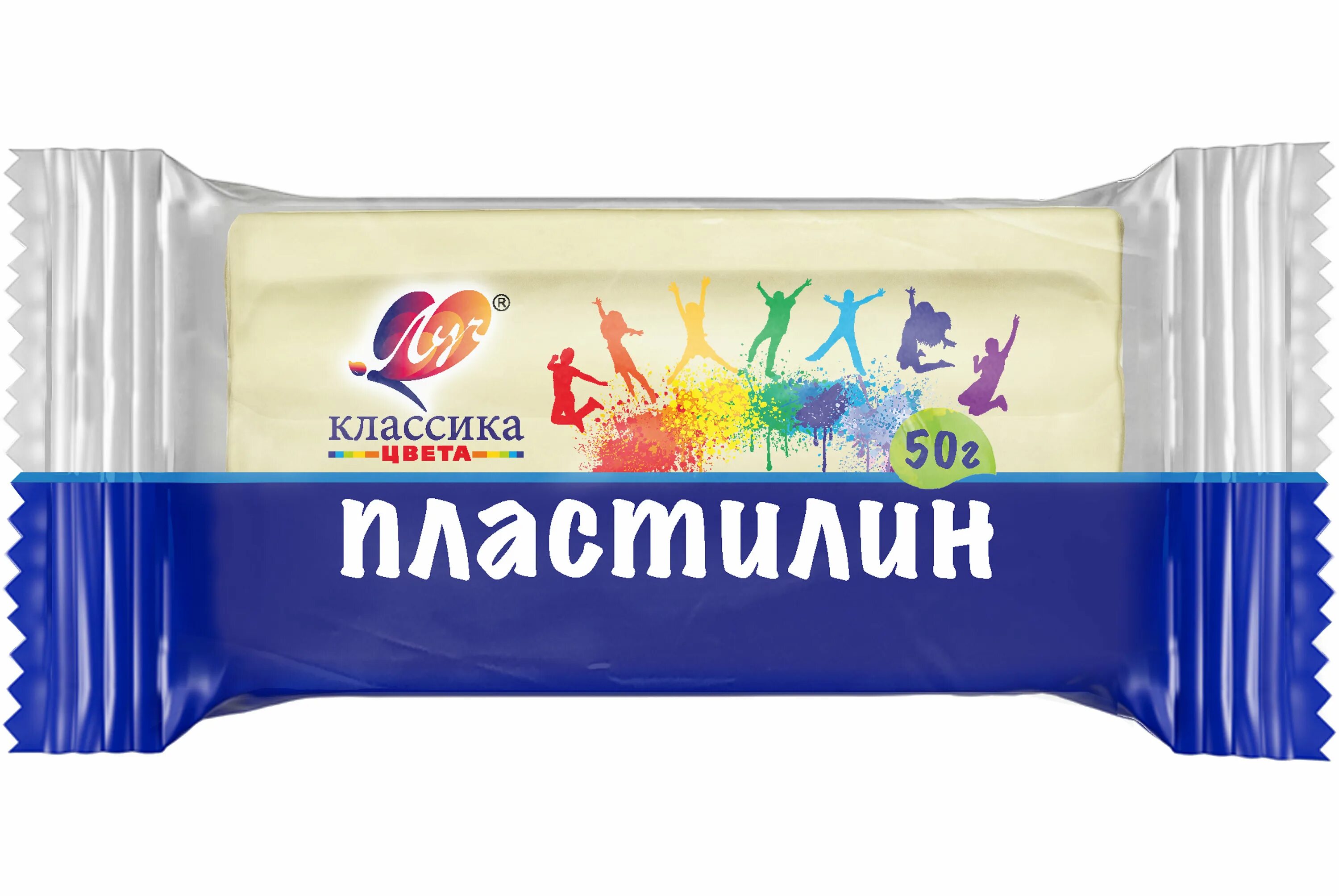 Пластилин "классика" 50 гр., в ассортименте. Пластилин классический. Продукция Луч. Торговая марка Луч.