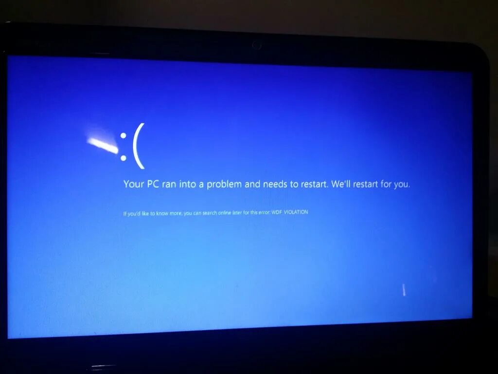 Your device Ran into a problem and needs to restart. Windows 10 your PC Ran into problem. Your device into a problem and needs to restart при установке Windows 10. WDF Violation Windows 10. Can your pc