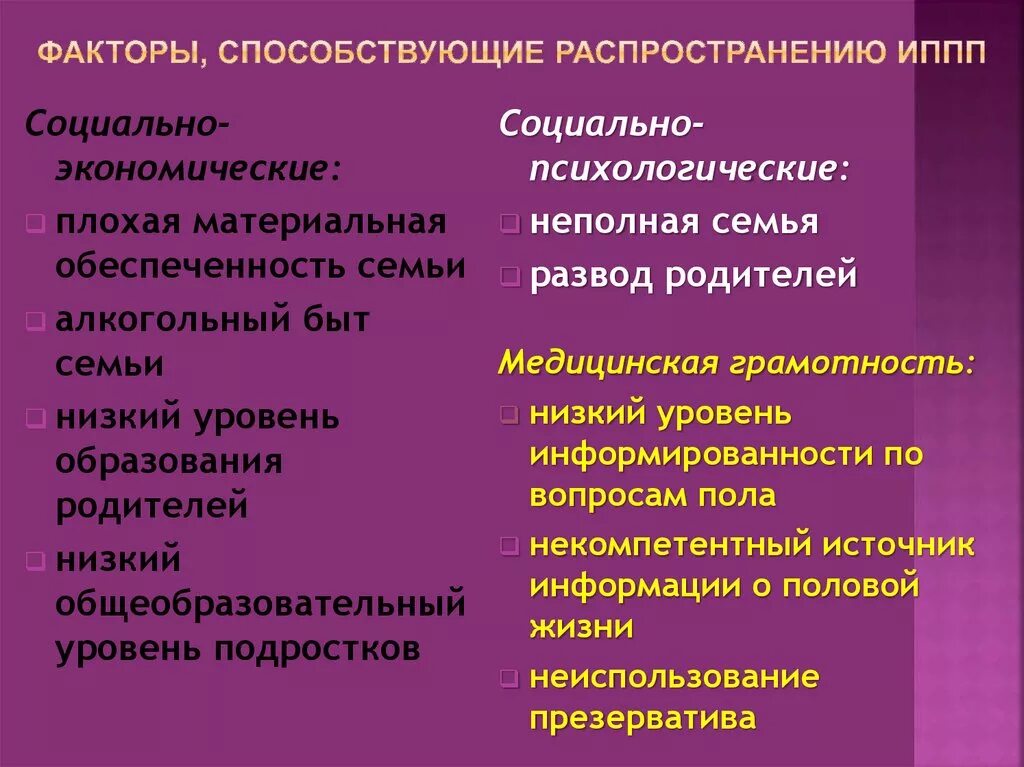 Врожденные заболевания передающиеся половым путем. Факторы способствующие распространению ИППП. Факторы распространения половых инфекций. Факторы риска развития инфекций, передающихся половым путем. Социальный фактор распространения инфекции.