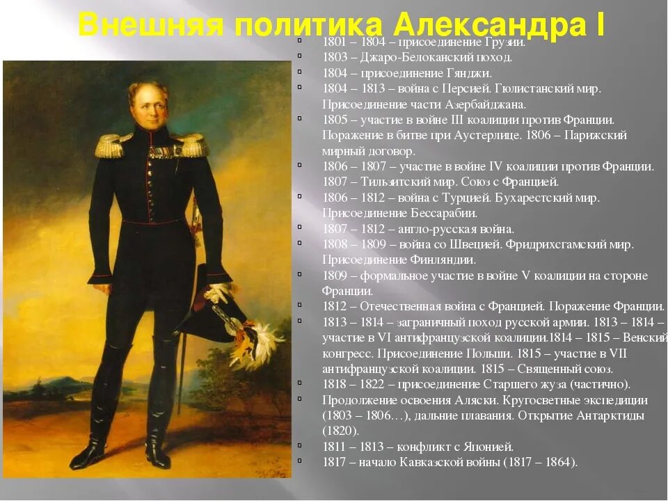 Направления при александре 1. Направления при александре 1