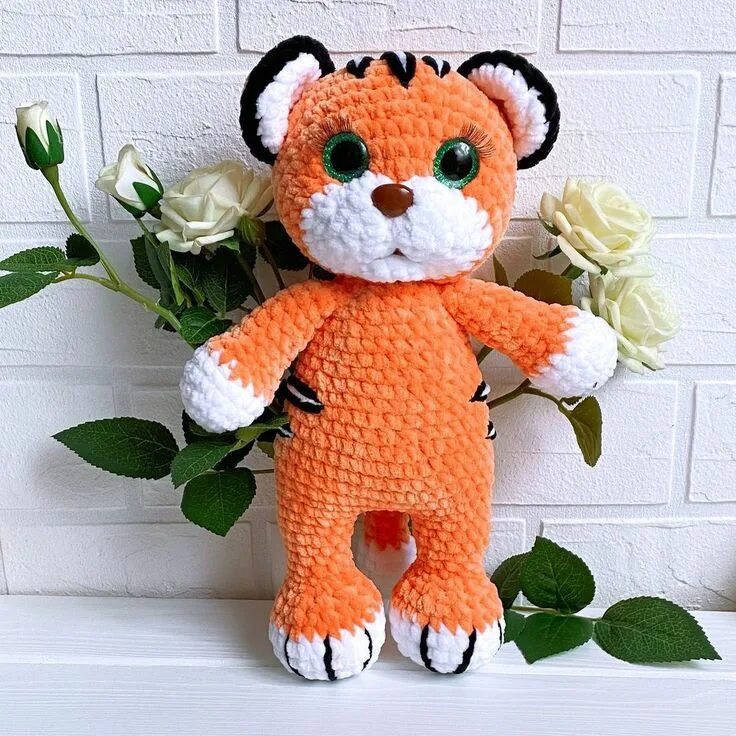 Тигр амигуруми крючком: схемы и описание символа 2022 года Crochet baby booties 