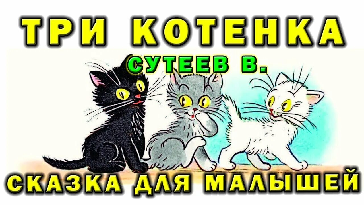 Три котенка. Три котенка: сказка. Сказка про кота Уголька. Три котенка Сутеева. Сказка уголек ворона