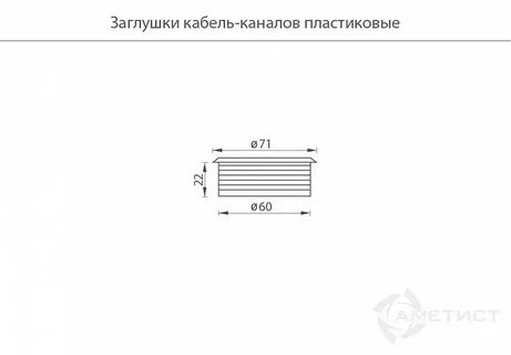 Кабель каналы заглушки размер