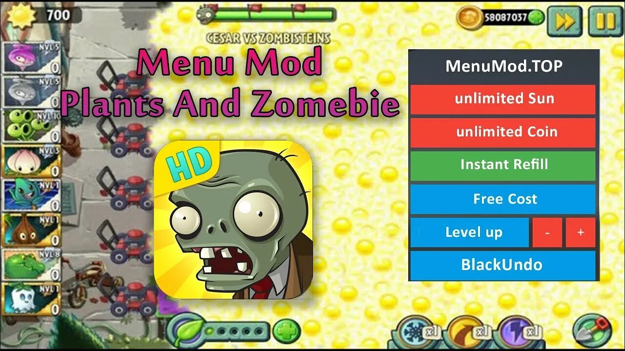 Растения против зомби меню. Plants vs. Zombies меню. Растения против зомби мод меню. PVZ меню. Читы зомби против растений 2 мод меню