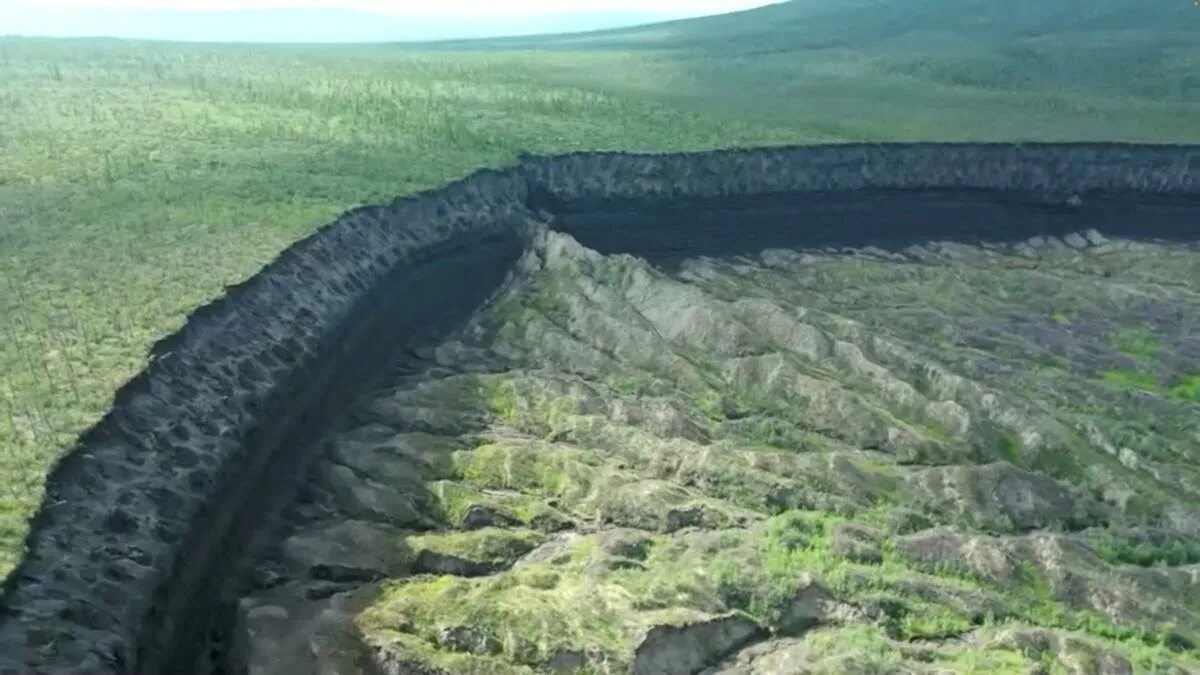 Батагайка. Батагай кратер. Батагайский кратер в Якутии. Кртор Батагайка. Кратер вечной мерзлоты в Якутии.