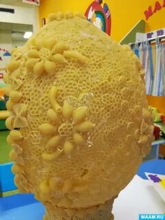 Яйцо из макарон на пасху своими руками