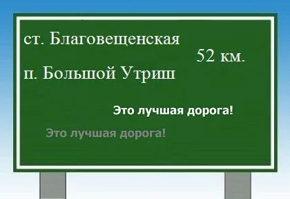 Расстояние станицы благовещенская