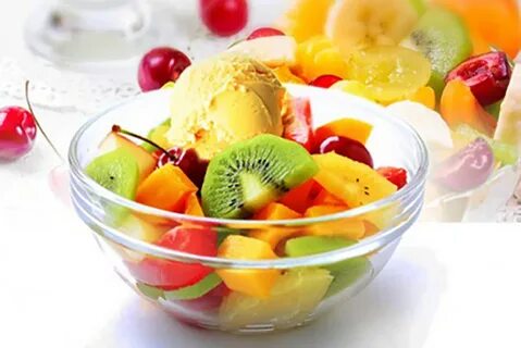 Fruits ice cream