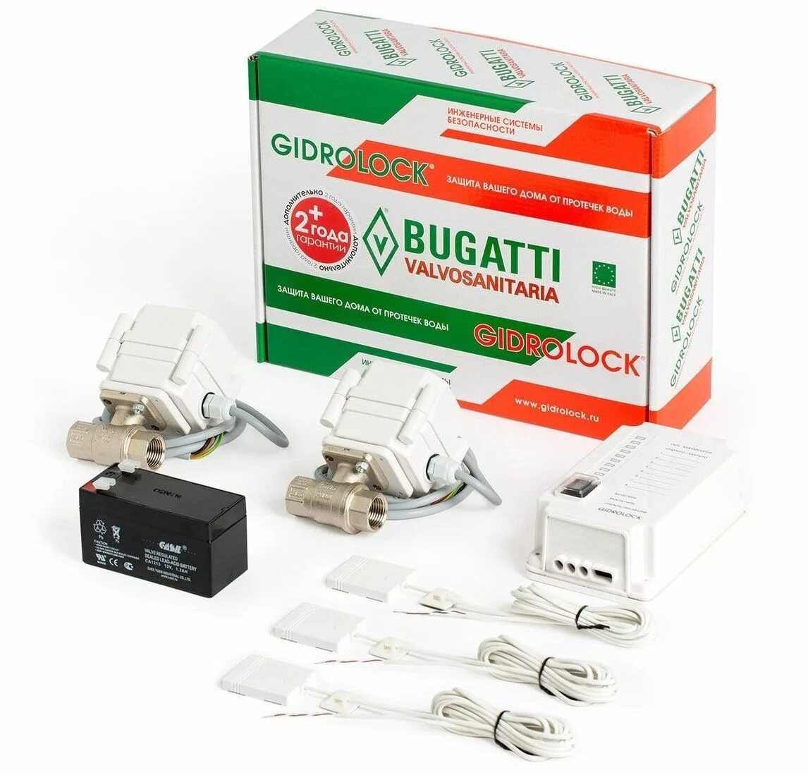 Комплект Gidrolock Premium Bugatti 1/2. Система защиты от протечек воды Gidrolock Premium Bugatti 1/2. Комплект GIDRОLOCK Premium Bugatti 1/2 (31201021). Комплект Gidrolock Premium Bugatti 1/2 2 крана. Gidrolock bugatti