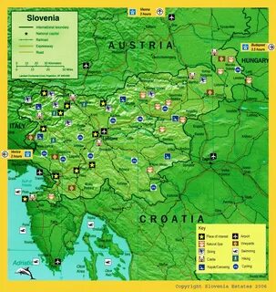 Словения карта на русском