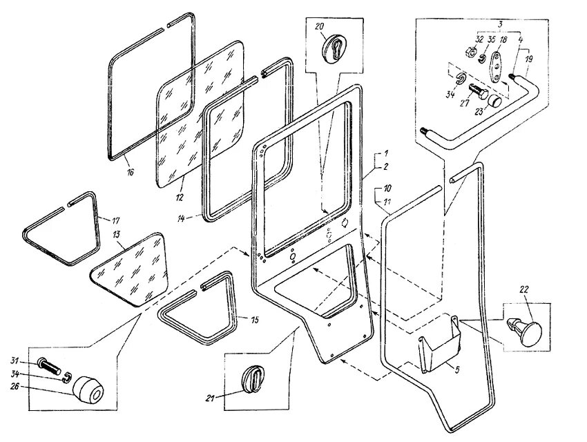 Стекло кабины трактора. Стекло боковое кабины ЛТЗ 55. Уплотнители для стекол дверей ЛТЗ 55. Стекло двери верхнее т40м2-6708011 (771х552) (ЛТЗ-60). Деверь левая ЛТЗ-55.