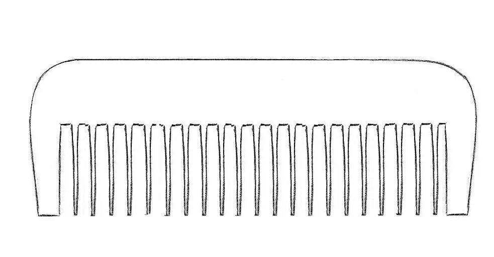 Расческа без зубчиков. Трафарет Расчески. Расчески без зубчиков для рисования. Расческа с зубчиками.