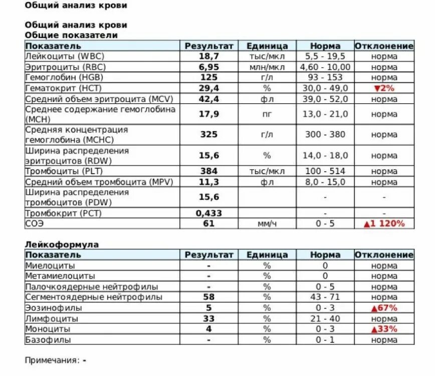 Прогноз оак