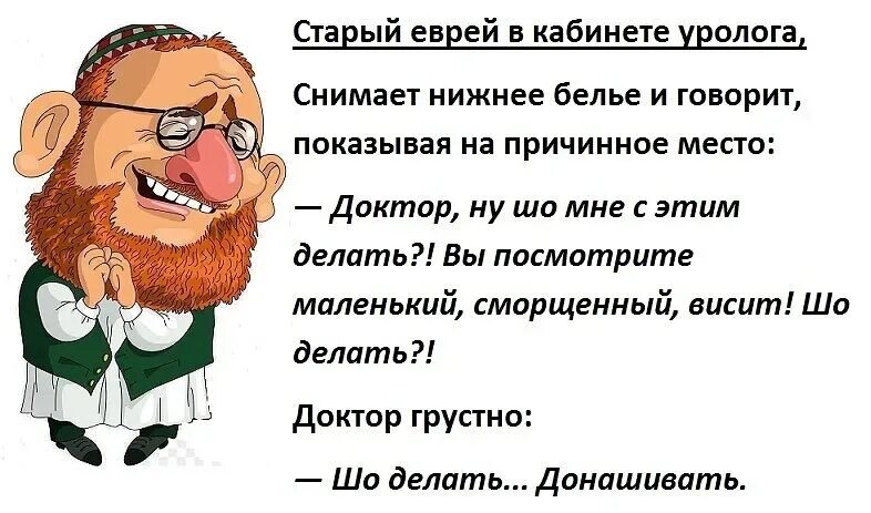 Шлемазл по еврейски. Еврейские анекдоты. Юмор по еврейски. Старый еврей.