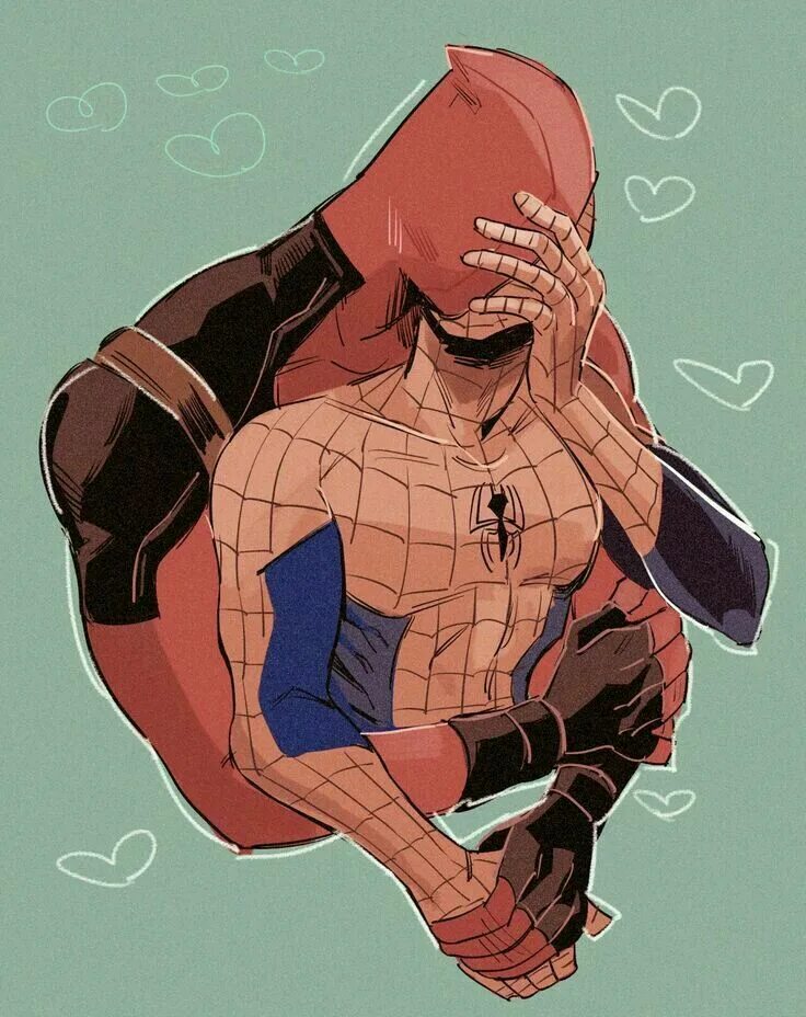 Spideypool. Питер Паркер спайдипул. Притер паркет и дед пул. Питер Паркер и человек паук яой. Питер Паркер и Дэдпул 18.