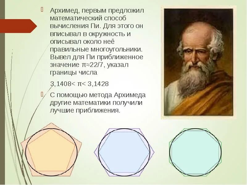 Интересные задачи с числом пи. Способ вычисления числа пи архимедом. Дробное представление числа пи. Архимедово число. Формула вычисления числа пи.