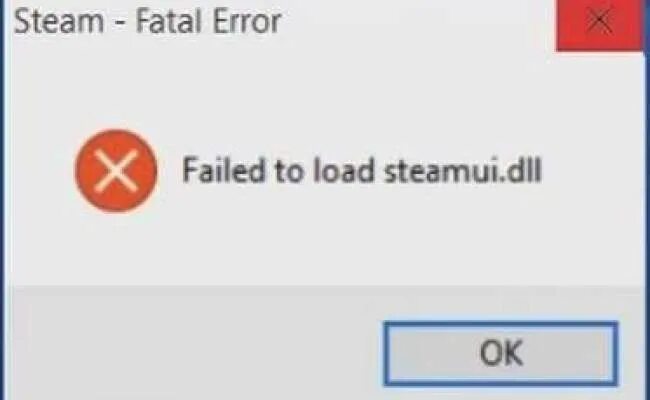 Unable to load error 126. Ошибка Steam Fatal Error. Failed to load. Фатальная ошибка стим. Steam failed to load steamui.dll.