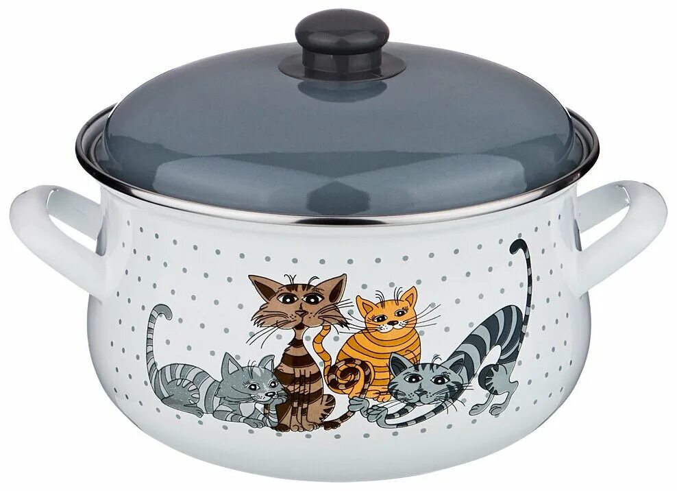 Agness коты. Кастрюля agness 951-001 1,7л. кастрюля agness 951-031 2,4л. кастрюля agness коты, эмалированная сталь, 1,7 л. кастрюля agness 951-008.