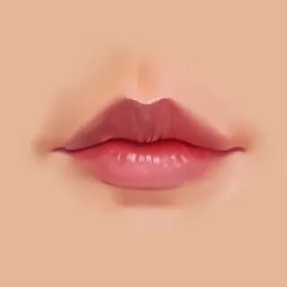 Губы в paint