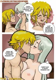 Deusa Elizabeth e Meliodas fazendo um sexo gostoso.