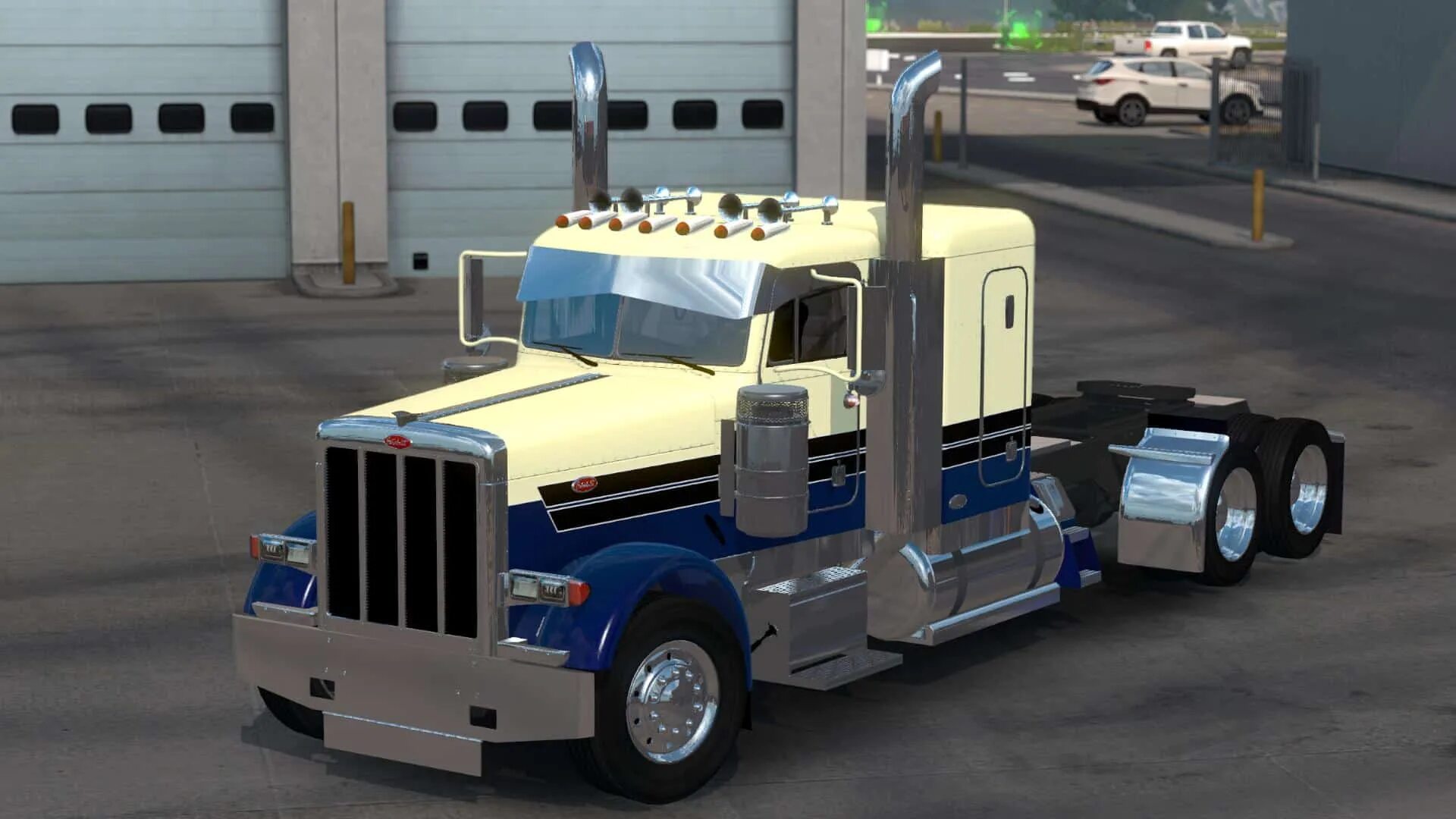 C c грузовик. ATS Peterbilt 379. Peterbilt 281 ATS. Peterbilt 579 ATS. American Truck Simulator Петербилт.
