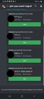 There are a bunch of servers with that "invite to view server" sy...