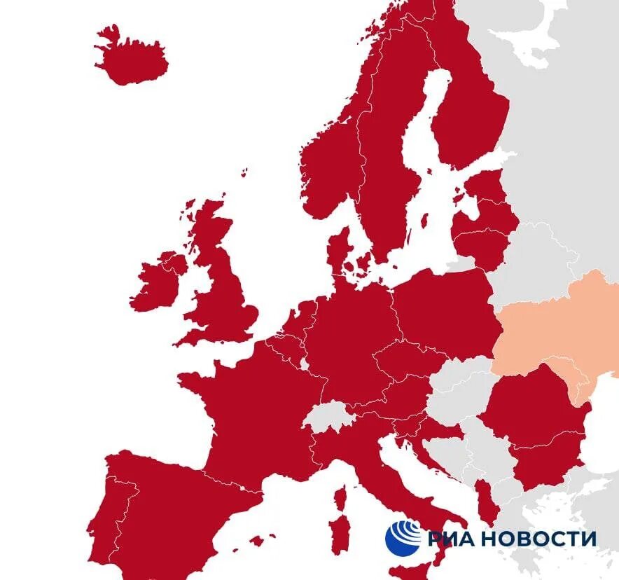 Карта Евросоюза. Карта Евросоюза 2022. Закрытое воздушное пространство для России карта. Карта стран закрывших воздушное пространство для России.