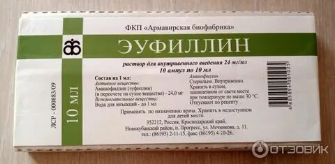 Эуфиллин ампулы отзывы